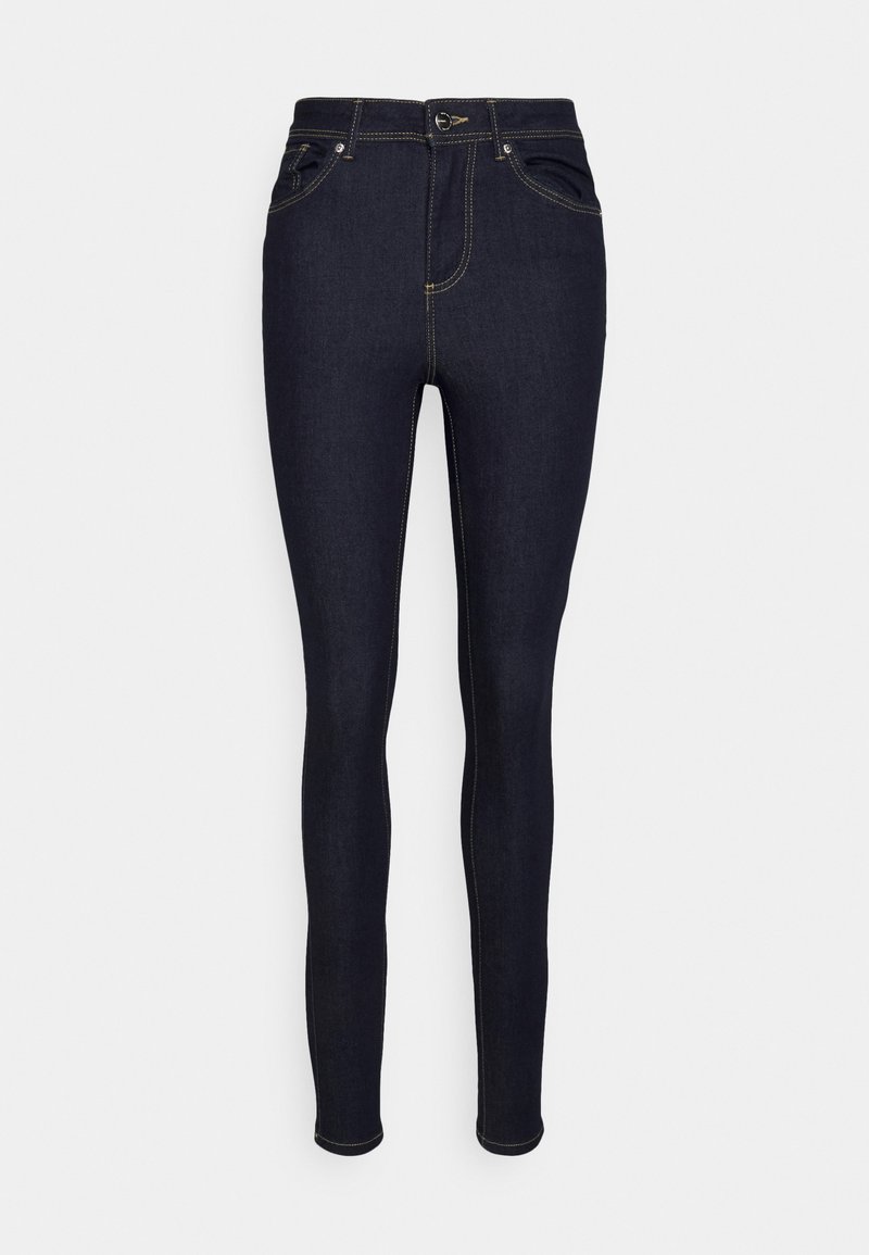 Vero Moda Tall VMTANYA PIPING - Calças de ganga de corte skinny - dark blue denim