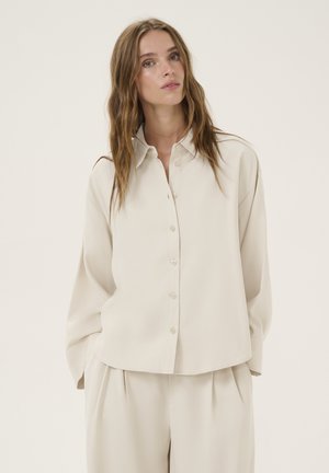 CADIZ - Button-down blouse - oatmeal