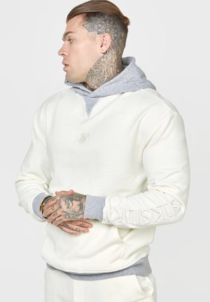 CONTRAST HOODIE - Bluza - ecru