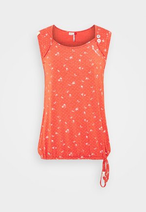 T-shirt med print - red