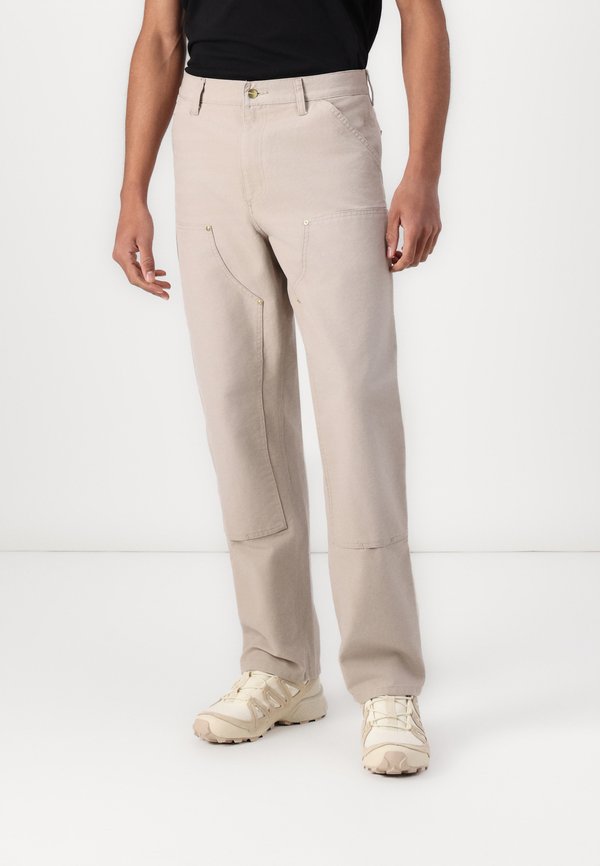 DOUBLE KNEE PANT - Trousers - dusky beige