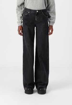Wide leg - black denim