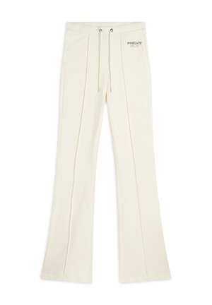SLIM FIT IN FRENCH CON FLARE - Pantalon de survêtement - cannoli cream