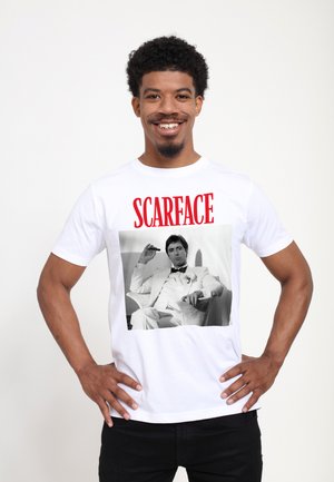 SCARFACE - Print T-shirt - white