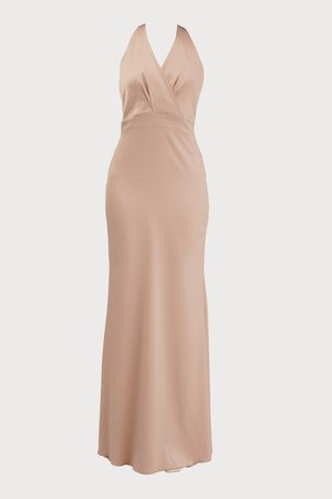 WAL G. JASMIN MAXI - Jersey dress - champagne