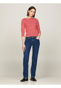 Tommy Hilfiger SLIM CODY BOAT - Longsleeve - breton fierce red ecru