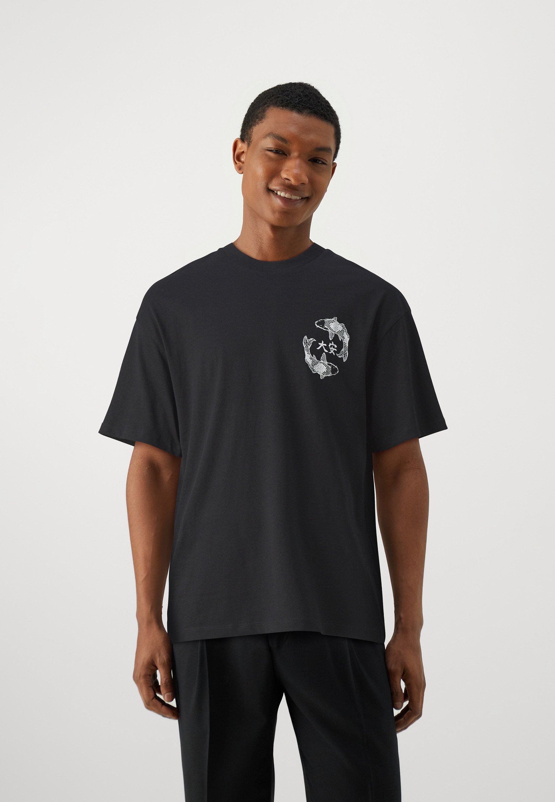 Jack & Jones JJTUNE TEE CREW NECK - Print T-shirt - black