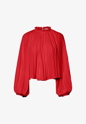 YAS, OBERTEIL MIT LANGEN ÄRMELN YASBELLA - Bluse - tomato