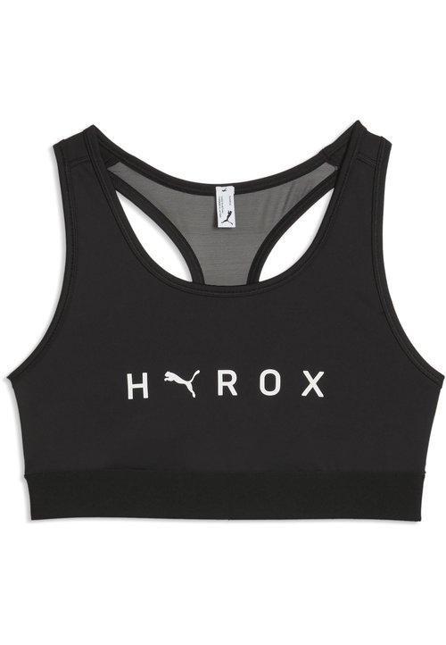 PUMA X HYROX MID BRA - Medium support sports bra black — photo 4