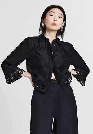 Button-down blouse - ultrablack