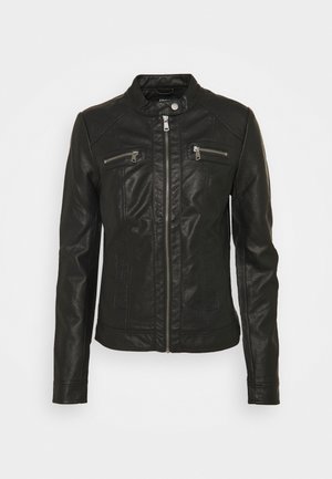Veste en similicuir - black