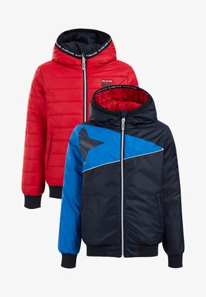 REVERSIBLE JAS MET TAPEDETAIL - Korte jassen - red