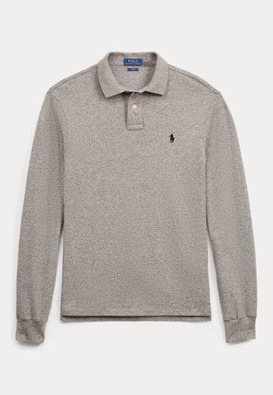 Polo Ralph Lauren, SLIM FIT LONG-SLEEVE POLO SHIRT - Pikkade varrukatega topp - canterbury heather