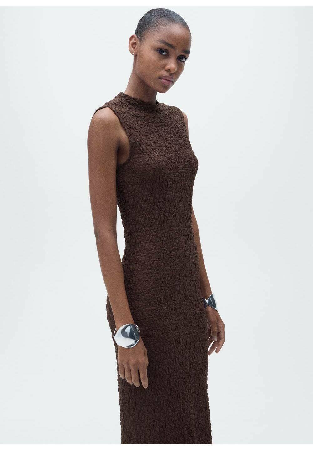brown dress mango Lola Dress by Studio Lexi – Dramatic Tulle Cocktail Dress main image 1