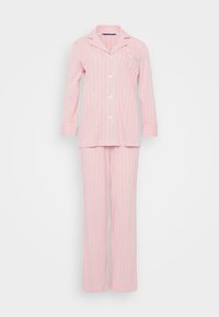 Lauren Ralph Lauren CLASSIC 3/4 SLEEVE NOTCH COLLAR - Pidžamas komplekts - pink