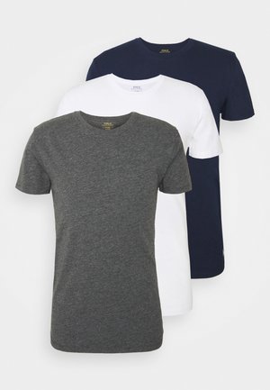 Polo Ralph Lauren CREW 3 PACK - Undershirt - navy/charcoal/white