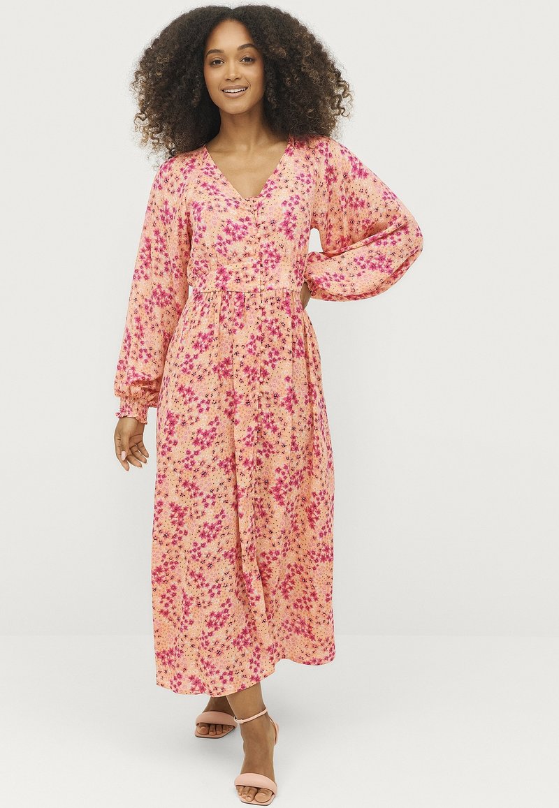 Ellos Collection Robe longue - rosa/rouge clair - ZALANDO.FR