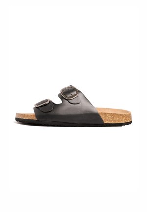 REGULAR FIT-DOUBLE BUCKLE COMFORT  - Mules - black