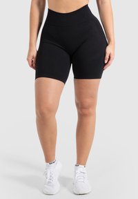 Smilodox - MARIA SOLID SHORTS SCRUNCH KURZE HOSE SEAMLESS - Leggings - schwarz Thumbnail Image 1