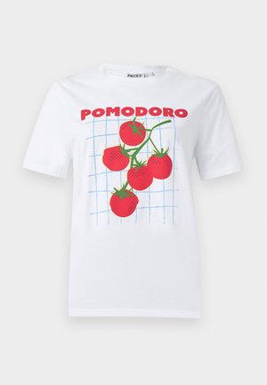 Pieces, PCPOMA - T-shirt imprimé - bright white
