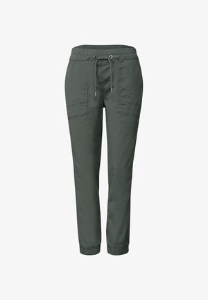 Street One, SLIM-LEG PANTS IN PAPER-TOUCH QUALITY - Bukser - cilantro green