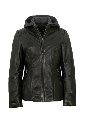 Lederjacken24 IRIS - Lederjacke - schwarz