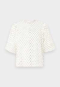 VIEA BUTTON - Button-down blouse - cloud dancer