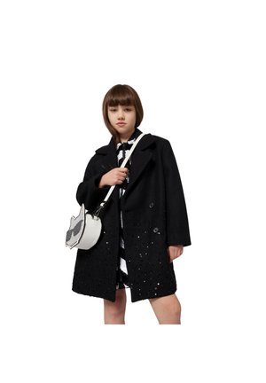 KARL LAGERFELD KIDS COAT - Klasický kabát - black