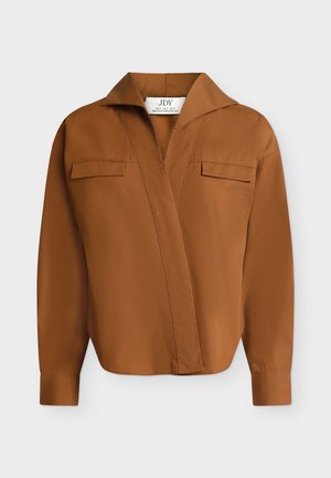 JDY, JDYWILLY ASYMMETRIC SHIRT - Πουκαμίσα με κουμπιά - nuthatch