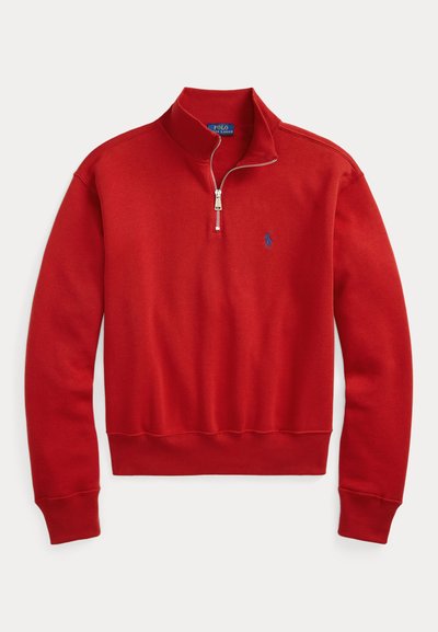 Polo Ralph Lauren FLEECE QUARTER ZIP - Športni pulover - madison red