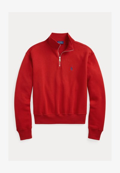 Polo Ralph Lauren FLEECE QUARTER ZIP - Sportska majica - madison red