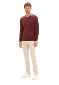 TOM TAILOR Strickpullover - bordeaux