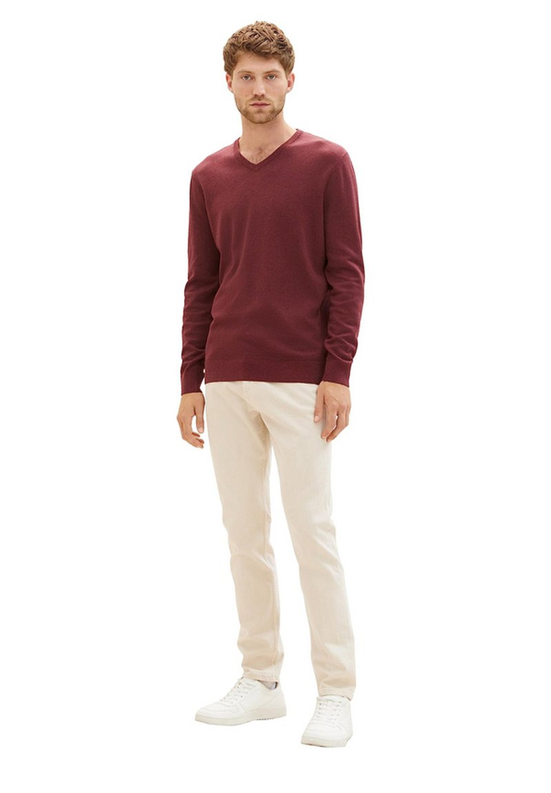 TOM TAILOR Strickpullover - bordeaux