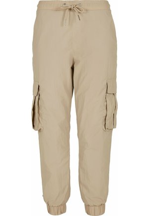 HIGH WAIST CRINKLE - Pantalon cargo - concrete