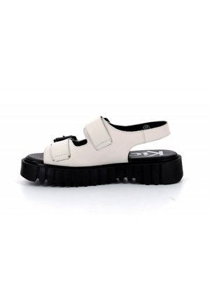 CUIR KICK FALK - Sandalias con plataforma - blanc