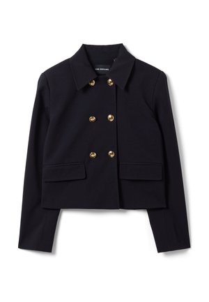 Les Copains, DOUBLE-BREASTED BLAZER WITH GOLD-TONE BUTTONS - Leichte Jacke - navy blue