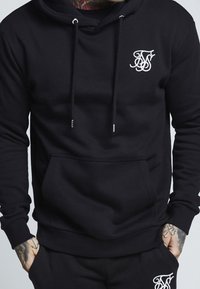 SIKSILK Jersey con capucha - black denim