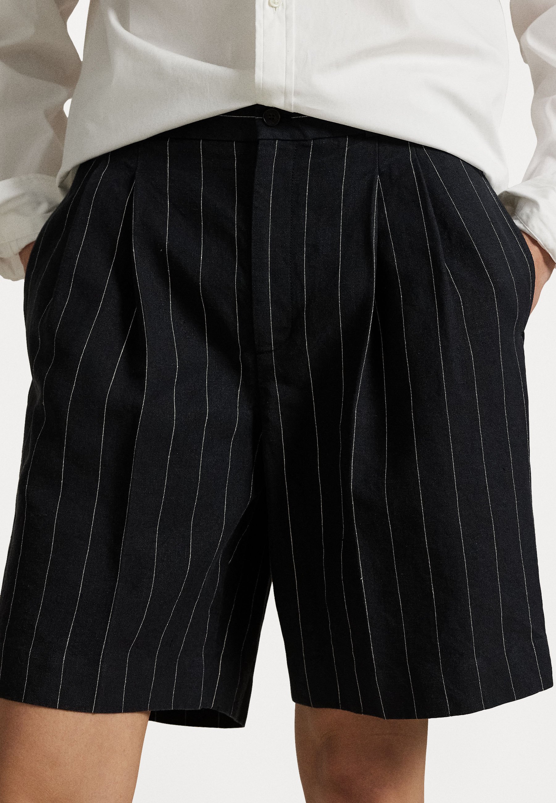 ラルフローレン★Long Pinstripe Hemp Short Long Pinstripe Hemp Short