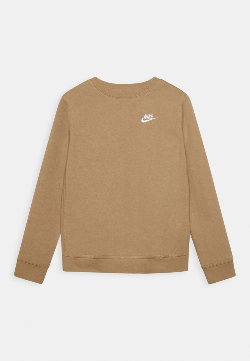 nike club crew sweatshirt khaki
