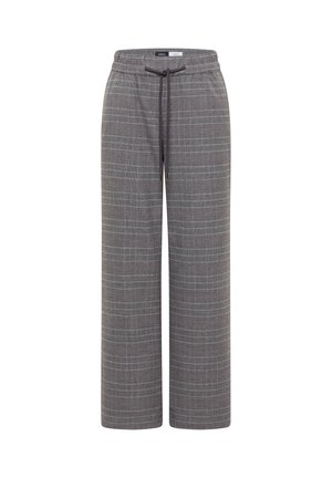 Cecil, HIGH WAIST WIDE LEG HOSE IM LOOSE FIT - Pantalon classique - light grey melange