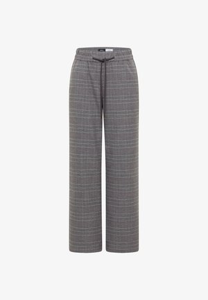 Cecil, HIGH WAIST WIDE LEG HOSE IM LOOSE FIT - Pantalon classique - light grey melange
