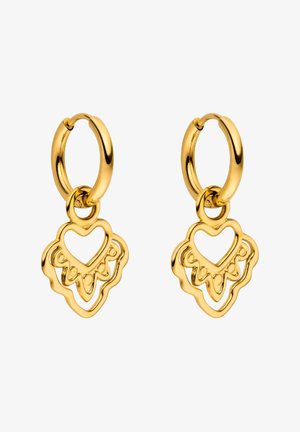 PURELEI, PURELEI OHRRINGE HEART - Earrings - gold-coloured