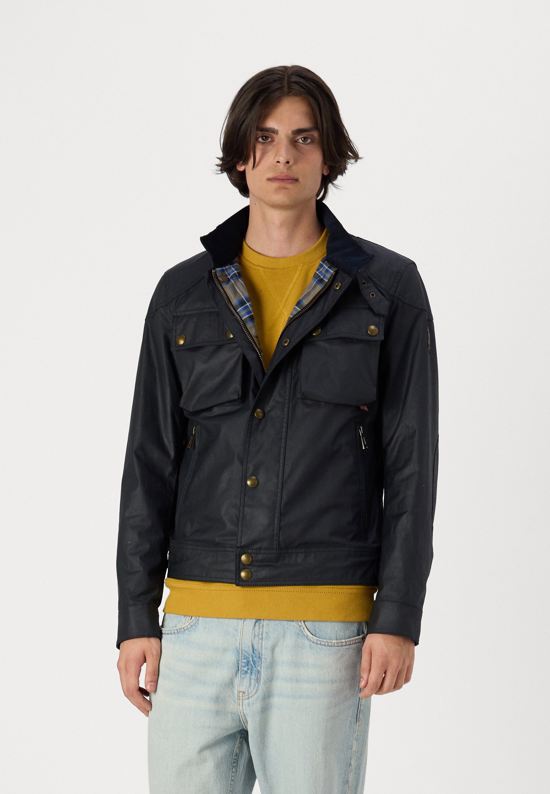 Belstaff RACEMASTER JACKET - Kunstlederjacke - dark navy  