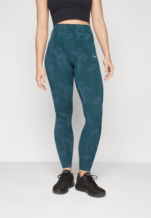 CAMO SEAMLESS - Tights - dark teal