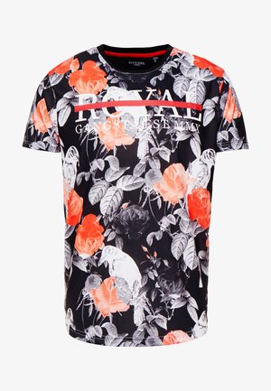 Brave Soul RAVEN - T-shirt z nadrukiem