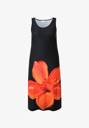 MIAMODA, MIDI ÄRMELLOSE SAUMBLÜTE - Jerseykleid - black