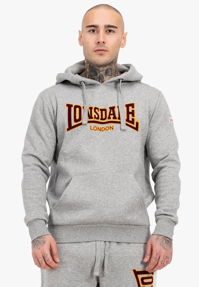 Lonsdale CLASSIC - Majica s kapuljačom - marl grey