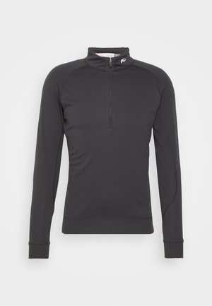 Kjus MEN KEANO HALF ZIP - Bluză de molton - black melange