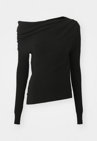 OFF SHOULDER NO SPOON BROOCH - Jersey de punto - black