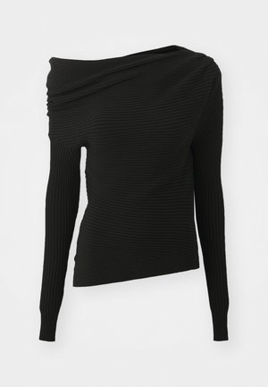 A.W.A.K.E. MODE OFF SHOULDER NO SPOON BROOCH - Striktrøje - black